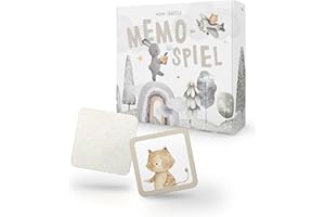 KOKO&LORA® Mein liebstes Memo-Spiel für Kinder ab 2 Jahren • Montessori Spielzeug - fördert Konzentration & Merkfähigkeit • Geschenk für Kleinkinder