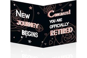 HOMANGA Large Retirement Card, 35x55 cm Retirement Guest Book, Good Bye Card for Coworker, Colleague, Boss, Retirement Decorations Party Gifts For Women Men (WITH ENVELOPE)