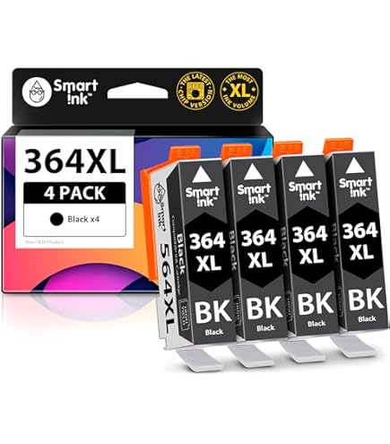 Smart Ink Compatible Ink Cartridge Replacement For HP 364 XL 364XL 10 Multipack (2PBK,2BK & 2C/M/Y High Yield) For HP Photosmart 5520 5510 6520 7510 7520 6510 C6380 DeskJet 3520 3070A OfficeJet 4620 - View #6