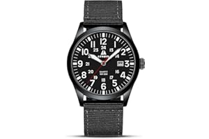 LN LENQIN Orologio Uomo Orologio Militare Orologio Da Campo Orologi Analogici Al Quarzo Per Uomo Orologi Da Polso Impermeabili Con Cinturino in Nylon Orologio Sportivo Tattico Militare Con Data