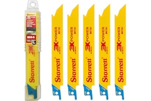 Starrett Bi-metalowe brzeszczoty do piły szablastej, 5 sztuk B614-5