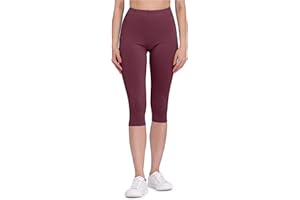 Bellivalini Legging 3/4 Pantalon Capri en Viscose Tenue Sport Femme BLV50-148