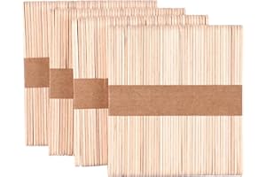 NEXMEE 200 Pièce Bâtonnet en Bois, 110 x 10 mm Baton de Glace en Bois, Spatule Bois Epilation, Baton de Bois Idéal pour faire des sucettes glacées, du bricolage, faire de la crème glacée