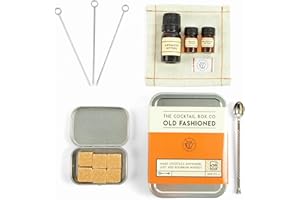 The Old Fashioned Cocktail Kit - The Cocktail Box Co. Premium Cocktail Kits - Make Hand Crafted Cocktails. Great gift for any cocktail lover and makes the perfect travel companion! (1 Kit)