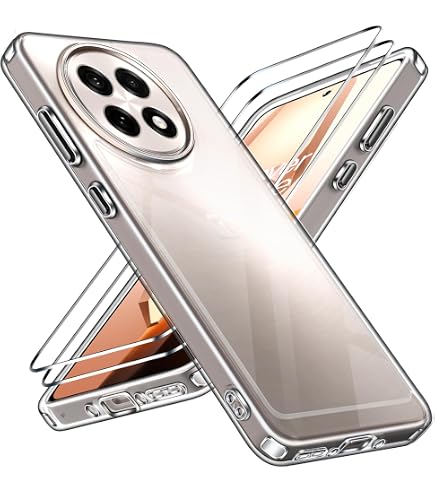 IVoler Cover Per OnePlus 13R + 2 Pellicole Vetro Temperato, Custodia Trasparente Antiurdo In TPU Morbido - 2