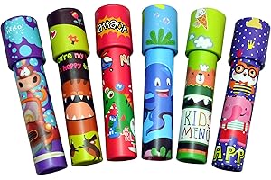 GENERIC Kaleidoscope Toy 6-piece Pack Random Theme - Kaleidoscope for Kids Party Bag Gift Stocking Filler