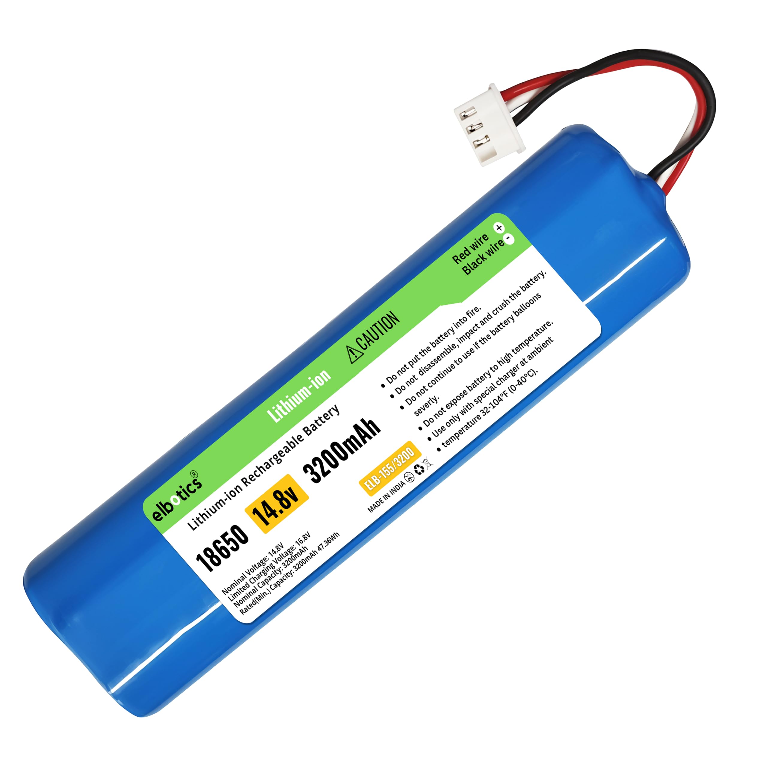 ELBOTICSÂ® Replacement Battery for Ecovacs Deebot Ozmo - Boost Cleaning Performance with Longer Lasting Power