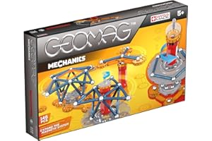 GEOMAG - MECHANICS Magnétic Motion 146 Piezas - Juego de Construcción Engranajes Magnéticos para Niños Desde 7 Años - Movimiento y Mecánica Innovadores - Bloques Magnéticos - Fabricación Suiza -STEM