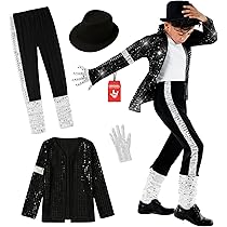 Funidelia | Michael Jackson smooth Criminal kostuum voor mannen Kostuum voor Volwassenen Accessoire verkleedkleding en rekwisieten voor Halloween, carnaval & feesten - Maat M - L