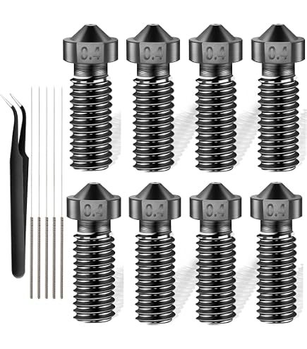 20 Stück Messing-Düsen Für 3D-Drucker – Volcano-Nozzle-Set, 0,2–1,0 Mm, Für Anycubic Kobra 2 Serie, Glatte Innenwand