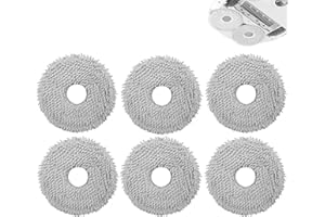 DIANSUNG 6pcs paños de mopa para Roborock Qrevo S5V/ QV 35A/35S Qrevo Curv S5X,Qrevo Edge S5A,Saros 10R, Qrevo Curv, Qrevo Master, QRevo Slim, QRevo plus, QRevo Maxv, Qrevo S, QRevo Pro,Qrevo CurvX aspirador