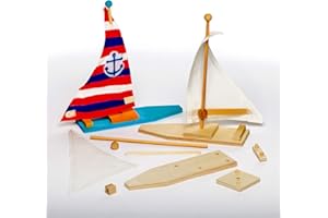 Baker Ross Kit Barca a Vela per Bambini da Creare, Decorare ed Personalizzare come Idea Creativa (confezione da 2)