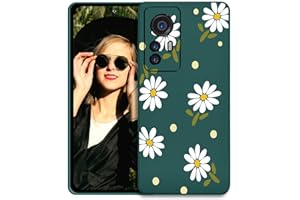 POUHYE Funda para Xiaomi 12 Lite Carcasa, Suave Delgado de Silicona TPU Cubierta Protectora con Protección de la Cámara, Resistente a Prueba de Golpes Case para Xiaomi 12 Lite Verde Oscuro