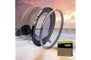 AMOTOK 43mm a 62mm Adattatore per obiettivo da,Compatibile con tutti gli obiettivi della fotocamera da 62mm UV CPL ND filtro accessorio e paraluce da (43-62mm)