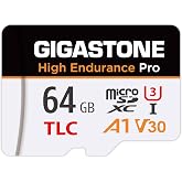【5 Years Free Data Recovery】【Dash CAM】GIGASTONE Micro SD-Card 64GB, TLC High Endurance Pro, up to 95MB/s, Compatible with RED