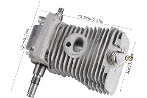 Zerodis 38mm Cilindro de pistón Cigüeñal Motor Pan Spark Plug Cojinete Sello de Aceite Juego de Filtro de Aire Rebuild Assembly Se Adapta a STIHL para MS170 MS180 018 Chainsaw Piezas del Motor