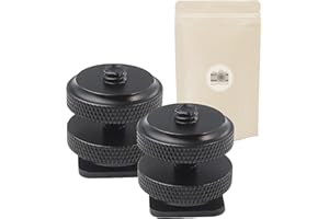 ADAPTOUT X2 1/4 Adaptadores de garra Claw Flash Sabot Voir 1/4 "pulgadas (estándar) con Ecrous usando Magic Arm Monitor - Marca Francesa Adaptativa