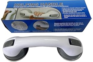 CALA VERDE Agarraderas baño - barra de baño - agarrador ducha personas mayores - asidero ducha - asa de seguridad para baño - asidero baño ventosa - Barra Ducha 30 cm