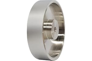 GYTYCATAH CBN Grinding Wheel, Dia 6" x 1.5" Wide with 1/2" Arbor, Diamond Grinding Wheel for Sharpening High Speed Steel, Grit 600