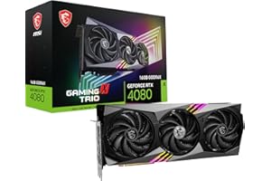 MSI GeForce RTX 4080 16GB GAMING X TRIO Scheda video gaming - 16GB GDDR6X, 2610 MHz, PCI Express Gen 4, 256-bit, 3x DP v 1.4a, HDMI 2.1a (Supporta 4K & 8K HDR)
