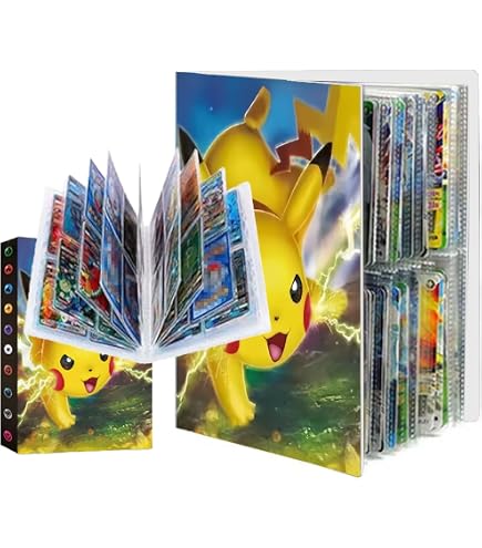 Classeur Cartes, Album pour Cartes à Collectionner, 30 Pages 4 Pochettes par Pag