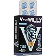V for Willy – Blue 10 Stamina & Energy Tablets for Men – Fast-Acting Tribulus Terrestris Herbal Supplements for Enhanced Performance & Stamina – Pills for Men UK – Korean Ginseng – Supplement for Men