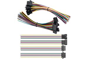 Lyeteung 8 Par JST SM 6-Stiftskontakter, Mini Micro JST SM 6-Stifts Hona och Hane med 150mm 22AWG Kabel