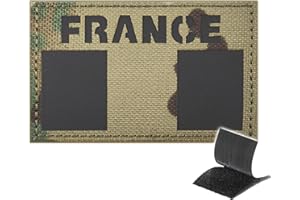 InfantryPro PATCH Militaire France Infrarouge Camo Ecusson France IR Police. Ecusson Scratch Infrarouge Patch Gilet Patch Airsoft, Gilet tactique airsoft, sac a dos militaire, Patch France Infrarouge