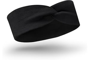 Bubalove Baumwollstirnbänder für Mädchen und Neugeborene, Baby Haarschmuck, Stirnband, viele Größen und Farben, handgenähte Stirnbänder für Mädchen 0-4 Monate, 34-40cm (Schwarz)