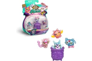 Magic Mixies - Pack de 4 Figuras Magic Minis, 90 Mixlings Divididos en 5 Equipos de Colección Con Habilidades Mágicas, 3 Años+, Comunes, Raras y Ultra Raras, Famosa (MG200000)