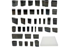 JMZLLRX Matrice de Poinçonnage en Cuir, 39 Forme Manuel en Cuir de Coupe avec Tapis Perforé, Poinçonnage Outil en Cuir Artisanat DIY de Coupe Moule pour Artisanat en Cuir