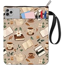 Custodia Per Libri CRASPIRE - Protettiva, Con Tasche E Design Libro E Caffè - Foto 7