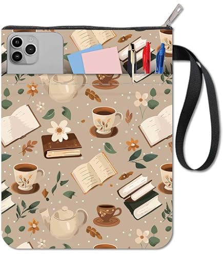 Custodia Per Libri NICENEEDED Impermeabile - Design Farfalla E Girasole, Con Cerniera E Tasca Frontale - Foto 2