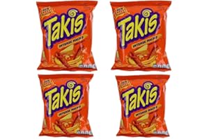 HEART FOR CARDS Takis Hero Pack Bundle - Special Edition 4 x Takis 28g - Chips + Heartforcards® Versandschutz (Intense Nacho Cheese)