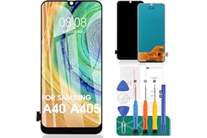 SRJTEK Für Samsung Galaxy A40 4G LCD-Bildschirm für Samsung A40 4G Bildschirm Ersatz A405 LCD Display SM-A405F Touch Digitizer Assembly SM-A405FN,SM-A405FM,SM-A405S Reparaturteile Kits (nicht Original)