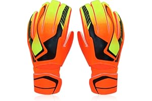 PolyMath Gants de Goalkeeper de Football pour Garçons Enfants Adultes Kit de Goalkeeper Premium Gant de Gardien de Foot Super Grip & Protection Taille 6/7/8/9/10