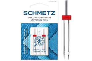 SCHMETZ | 2 Aghi per macchine da cucire | Universale gemello | 130/705 H ZWI 3.0 | Spessore 3.0/90