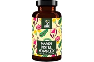 Mariendistel Artischocke Löwenzahn - Hochdosiert mit 80% Silymarin - frei von Zusätzen - vegan - 120 Kapseln für 4 Monate - Wurzelliebe