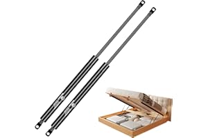 WateryWave 500MM 1000N Molle a Gas con 8mm Occhiello Teste Pistoni per Ante Cucina Mobili Pistoncini Idraulici per Pesante Coperchio Gabinetto Pavimento Porta di Trappola(500MM-1000N)