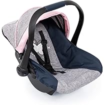 Siège Auto De Poupée Bayer Design Avec Pare-Soleil Et Ceinture - Pour Poupons Jusqu'à 46cm