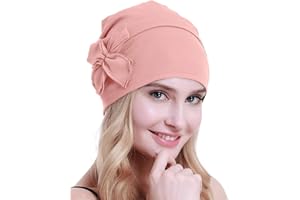 osvyo Cotton Chemo Turbans Headwear Beanie Hat Cap for Women Cancer Patient Hairloss
