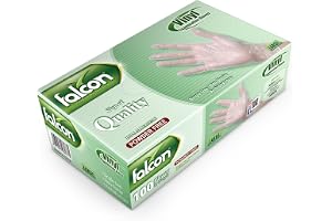 فالكون باك FALCON PACK unisex-adult Vinyl Non Sterile, Non Latex, Ambidextrous (pack of 100)