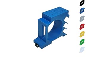SHELLY HUTSCHIENENHALTER PW3D Shelly 1 / 1PM Hutschienenhalter/Adapter Single + Addon DIN Rail bracket (35mm) (Blau (Prime))