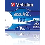 Verbatim BD-R XL 100 GB - Blu-ray Disc with 4x Write Speed, Printable, Jewel Case, 5-Pack