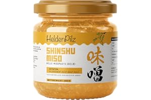 HeldenPilz® | Miso organico | pasta miso non pastorizzata | Miso bianco brillante Shinshu dal riso | ingredienti naturali al 100% | Bio sostenibile senza plastica