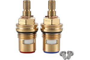 YAMATARO 2 Pack Mixer Tap Cartridge Brass Ceramic Tap Valve Cartridge Replacement for Franke Eiger SP3561 Kitchen Tap (WRAS Approved)
