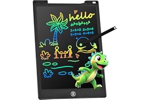 PINKCAT Tableta Escritura LCD Color,12'' Tablet Escritura Pantalla Colorido Pizarra Magnetica Infantil Cuaderno Digital Gráfica Pizarra Dibujo Niños Adecuada Juguete Educativo Regalo para el Hogar Oficina