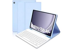 COEZFE Custodia con Tastiera per Samsung Galaxy Tab A9+ 11 Pollici 2023, Italiano QWERTY Rimovibile Bluetooth Tastiera, Custodia Tastiera per Samsung Galaxy Tab A9 Plus 11" (SM-X210/X216/X218), Blu