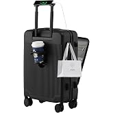 HUIDA TECH 20 Inch Carry-On Luggage with Laptop Compartment, Lightweight Suitcases, Hard Case and TSA Lock, Cabin Luggage wit