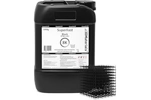 SuperFast 8K 5000g Schwarz 22um Auflösung Wasserabwaschbares Harz, 0,5 Sek. Druck (50 um), hergestellt in Korea von 3DMaterials